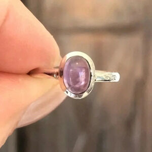 Gorgeous Real Amethyst 925 Sterling Silver Ring NWT